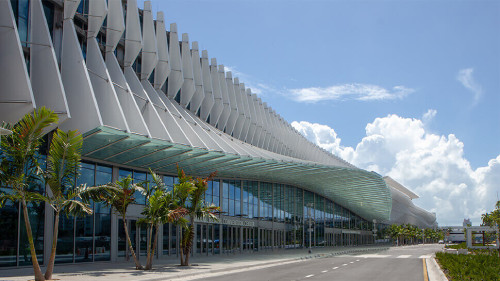 Miami Beach Convention Center drive entrance